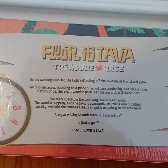New BNIB Sealed The Floor  Is Lava Treasure Race Interactive Board Game Kids - Picture 8 of 9